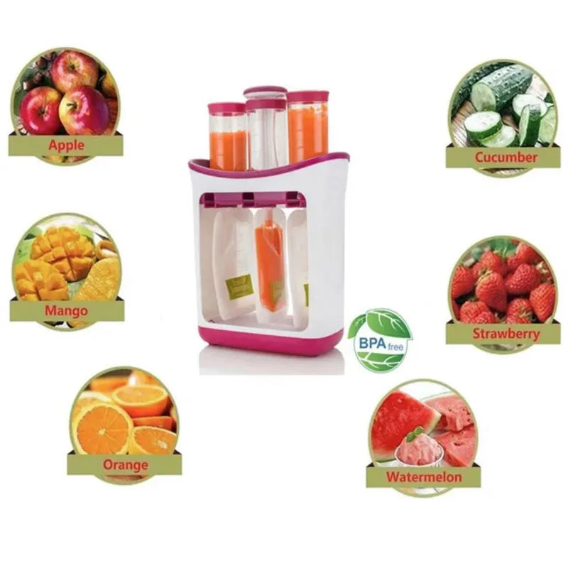 Handleiding Baby Food Dispenser Zakken Zelfgemaakte Baby Food Zakje Tankstation Voor Puree Voor Puisers