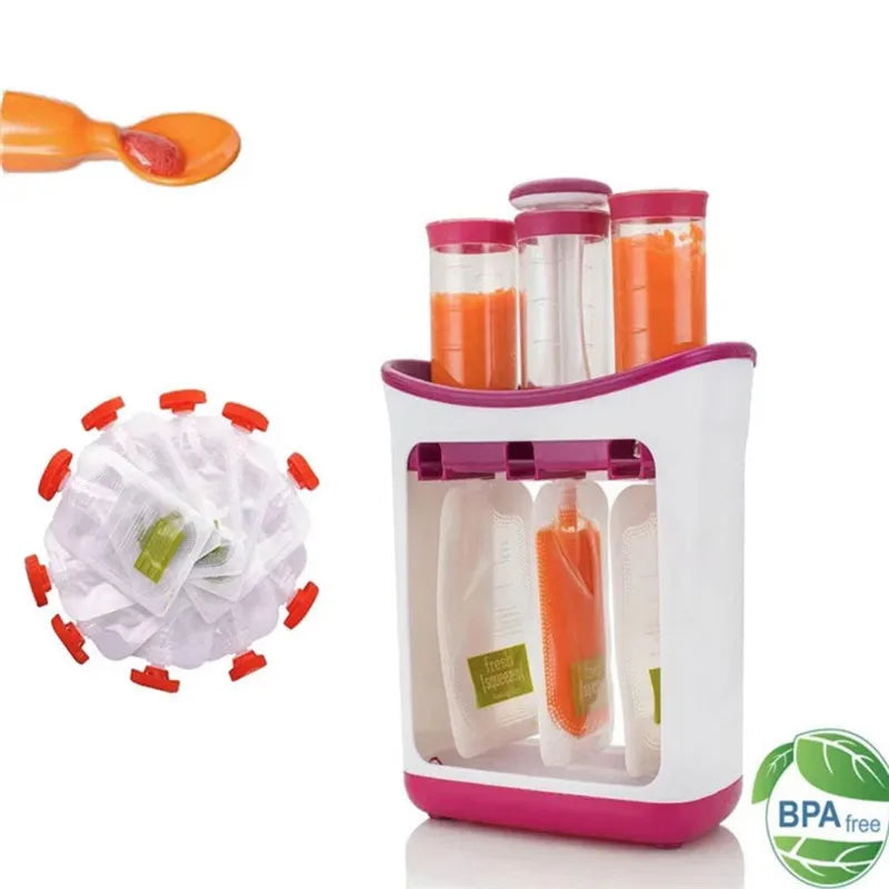 Handleiding Baby Food Dispenser Zakken Zelfgemaakte Baby Food Zakje Tankstation Voor Puree Voor Puisers